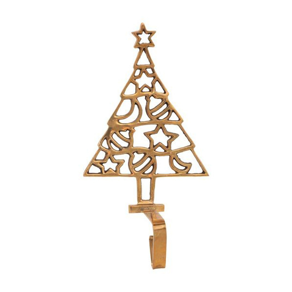 Multi Design Original Snowflake Stocking Hanger Holder New Design Stocking Holder Excellent With Gold Color Finishing