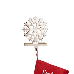 Original Snowflake Stocking Hanger Holder New Design Stocking Holder Excellent With Gold Color Finishing