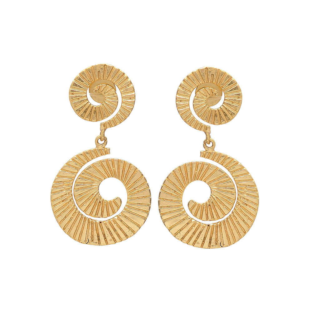 Reliable Conch Shell Design Earring Jewellery Happy Mood Stud Drop Earring Gold Plated Jewellery