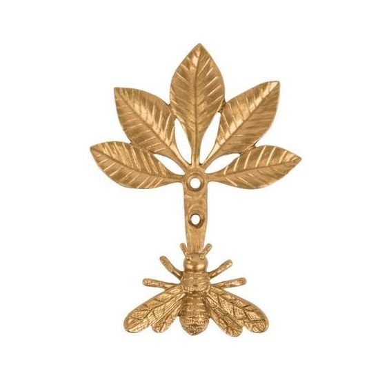 Hot Selling Tree Branch Design Gold Finishing Wall Hook Cast Iron Minimal Design Hook Wall Key Hanger & Organizer Tools