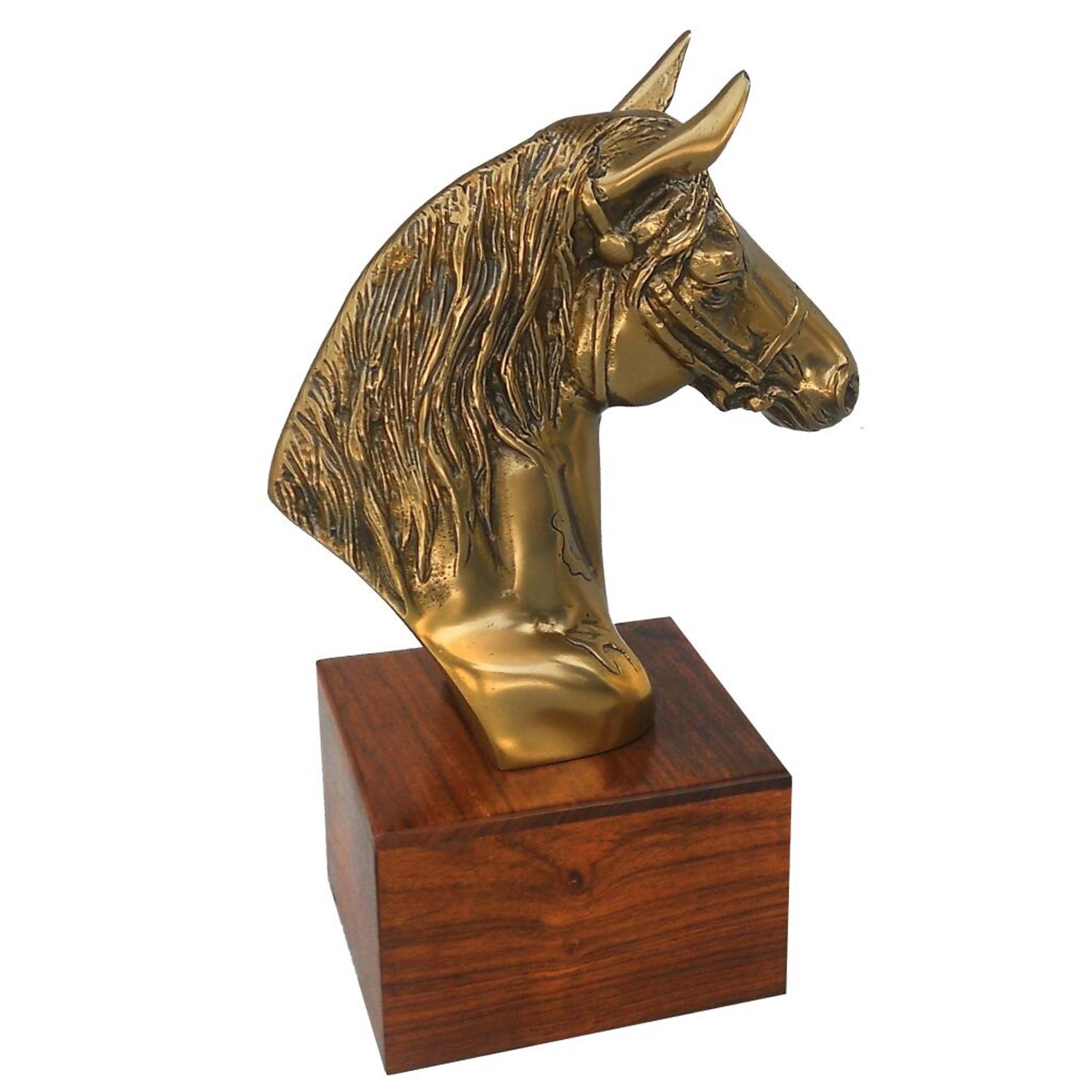 Hot sale high demand metal Horse Head animal statue Animal Sculpture  Table Top Centre Piece For Home Decoration figurine