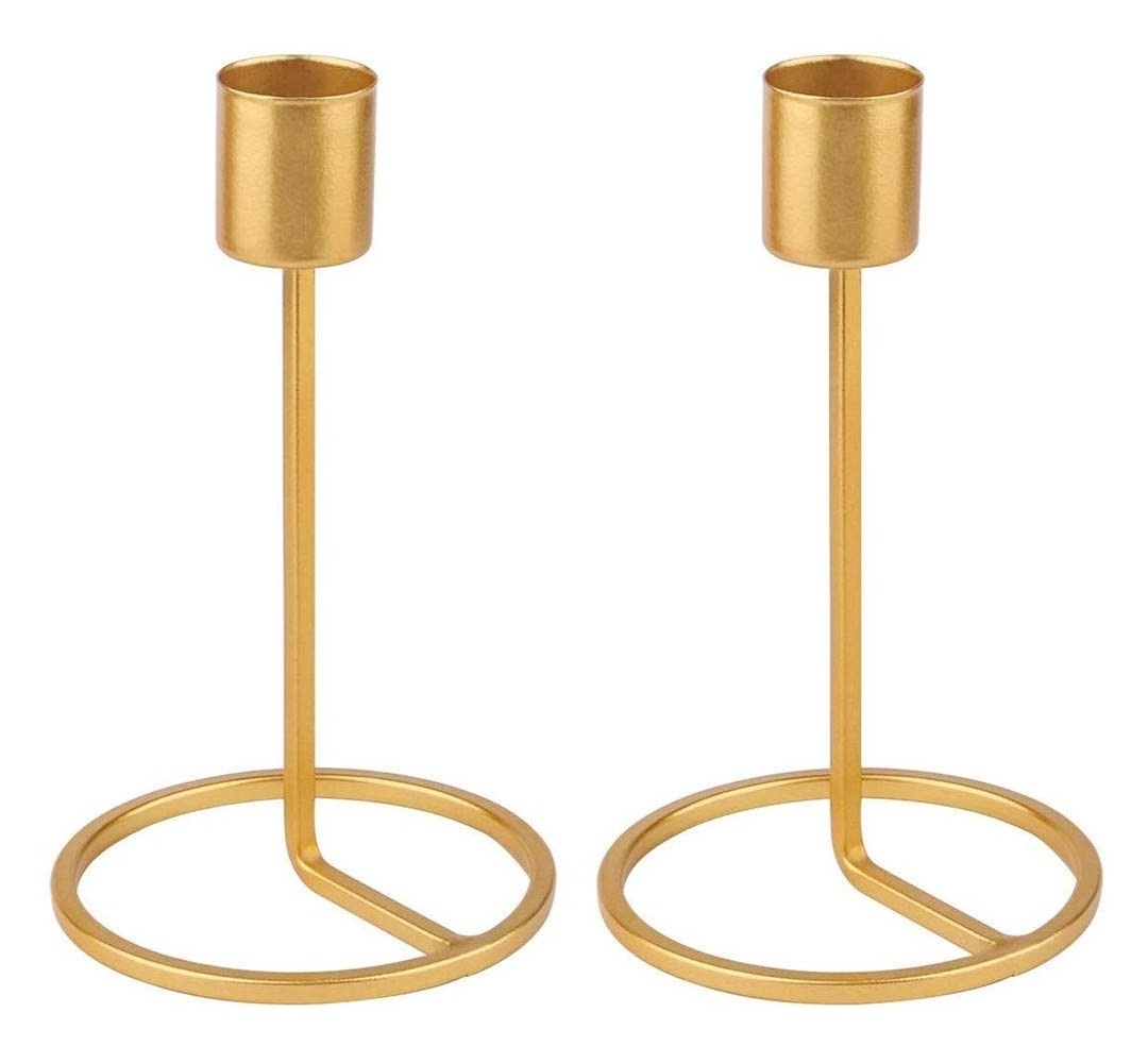 Assorted Design Factory Price Metal Candle Holder Stand Set of 3 Unique Design Handmade Brass Finishing Decorative Lighting