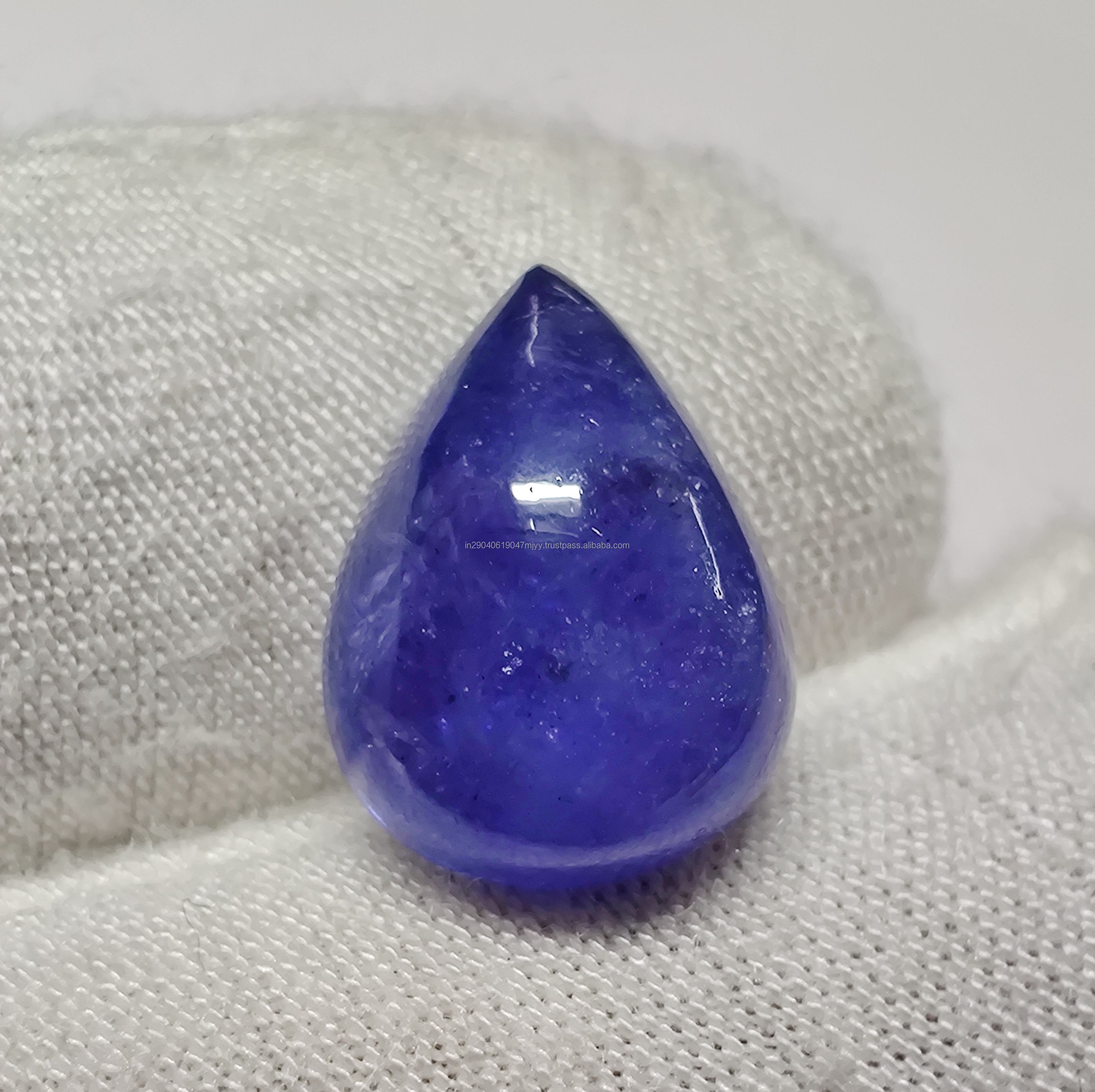 Natural Blue Pear Shape Tanzanite Cabochon Top Quality Tanzania Loose Gemstone for Amazing Pendant Jewelry