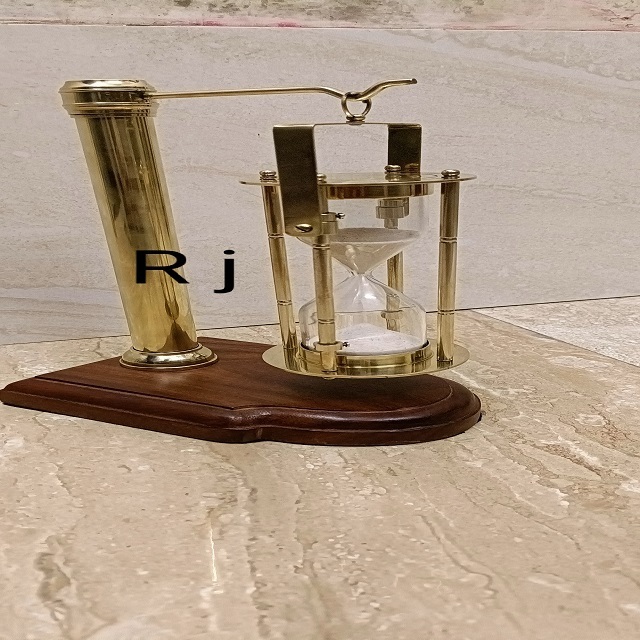 High quality Nautical Brass Sand Timer Hourglass with Maritime Brass sand timer hourglass sand timer