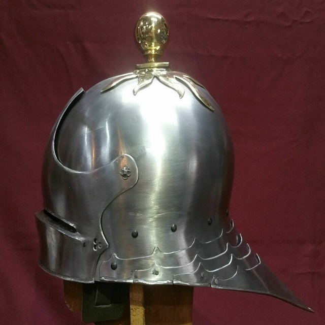 Medieval Knight German Sallet Helmet European Close Knight Armor