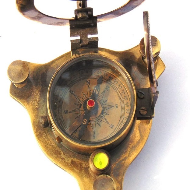 BEST QUALITY Nautical West London Antique Brass Sundial Compass 2.5 Inch RJ HANDICRAFT STORE