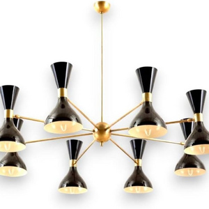 Mid Century Italian Sputnik Chandelier DIABOLO Stilnovo Style, Modern Sputnik Chandelier Ceiling Lamp Light Kitchen Dining Room