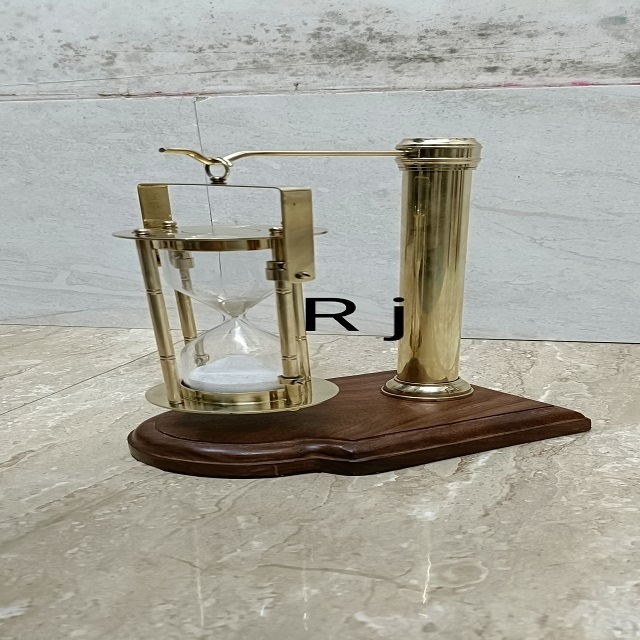 High quality Nautical Brass Sand Timer Hourglass with Maritime Brass sand timer hourglass sand timer