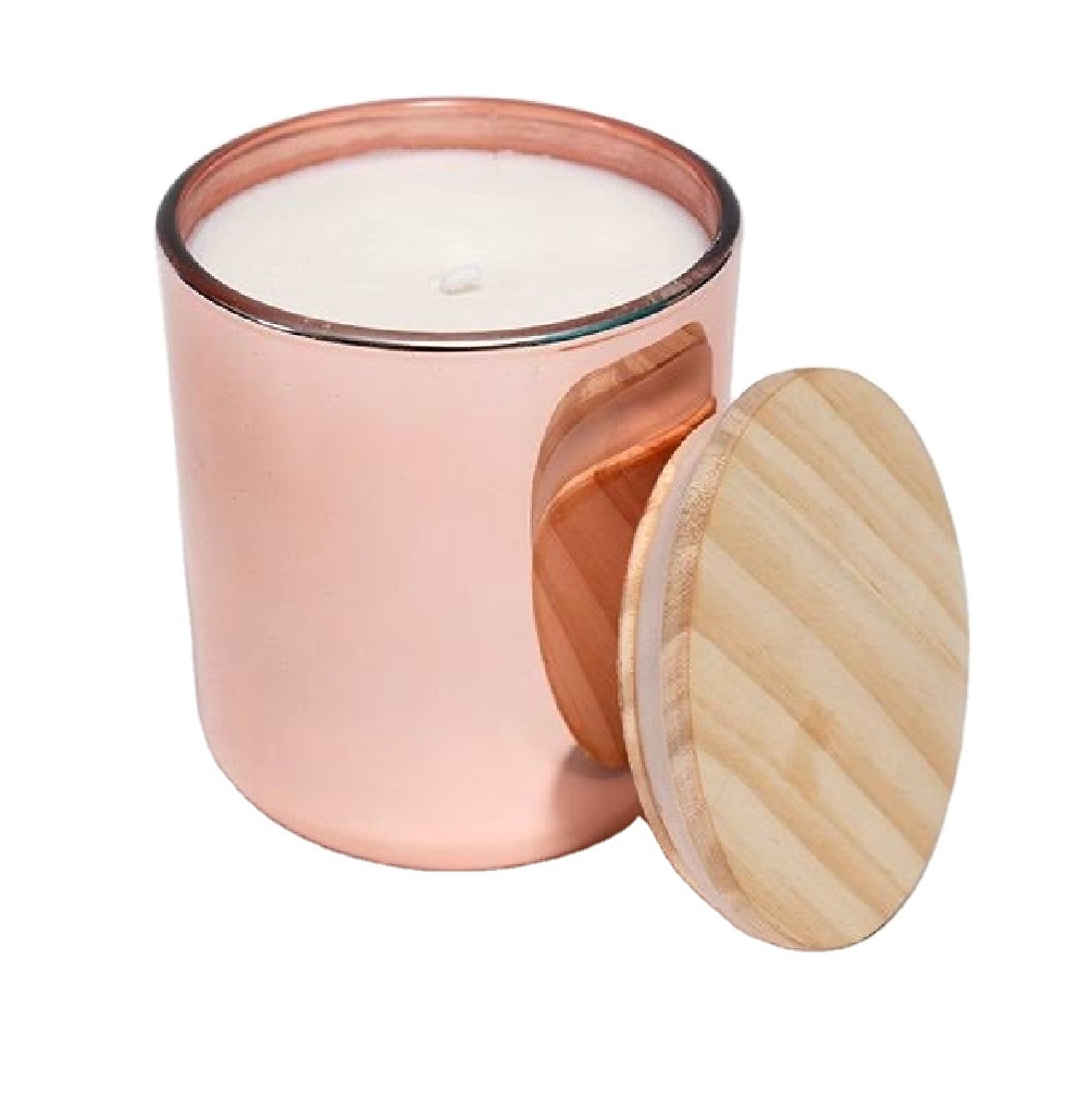 Hot Selling Customized Wholesale Design Gold & Pink Antique Medium Candle Jar Luxury candle jars decorative candle jar Tealight