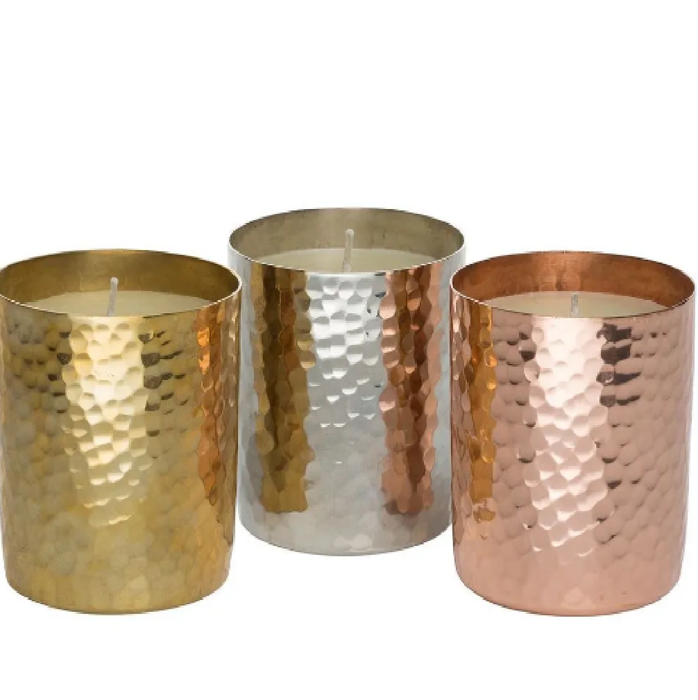 Hot Selling Customized Wholesale Design Gold & Pink Antique Medium Candle Jar Luxury candle jars decorative candle jar Tealight