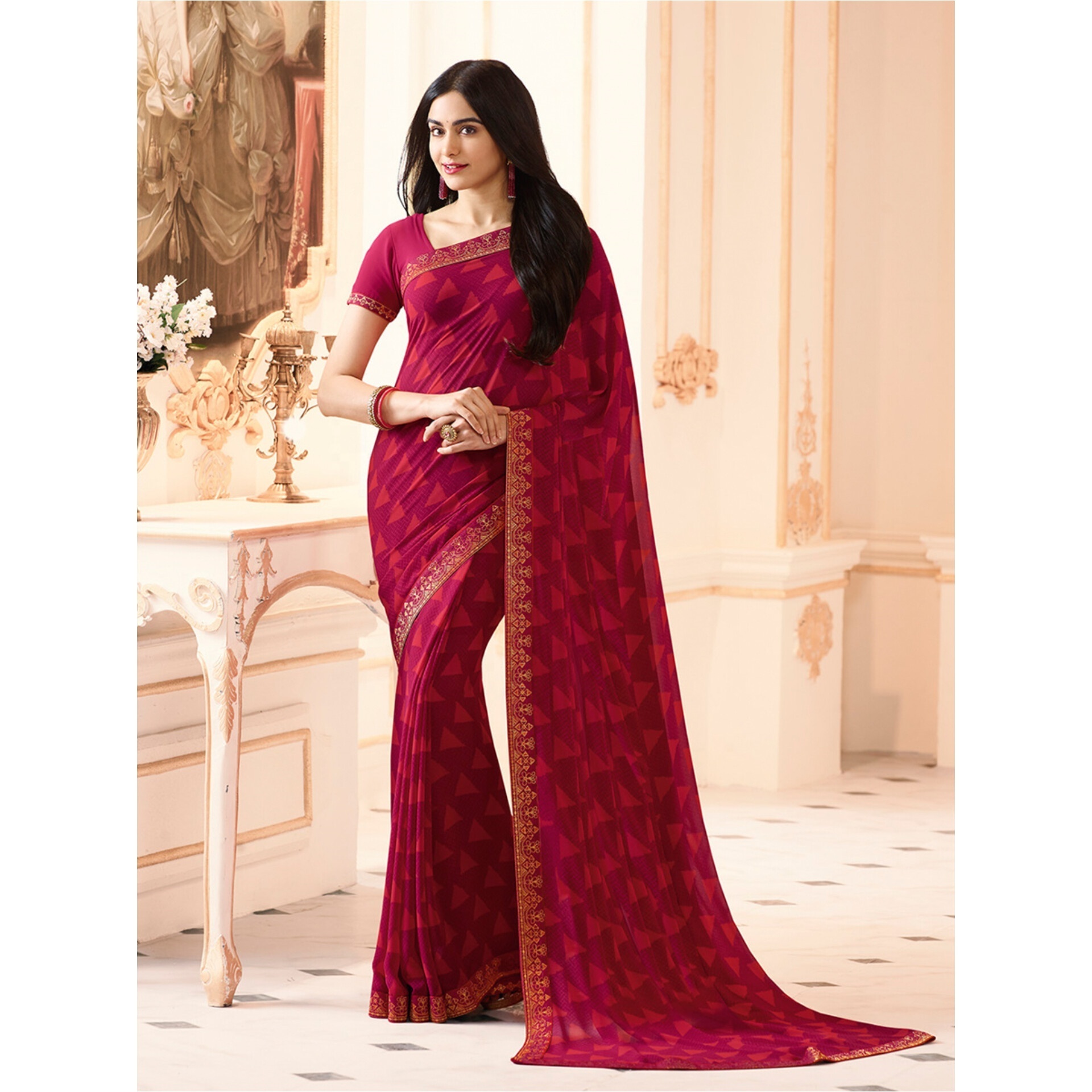 Wedding Party Wear Designer Women Sari thnic Saree Bollywood Georgette Designer Wedding Fancy Women Sari Blouse