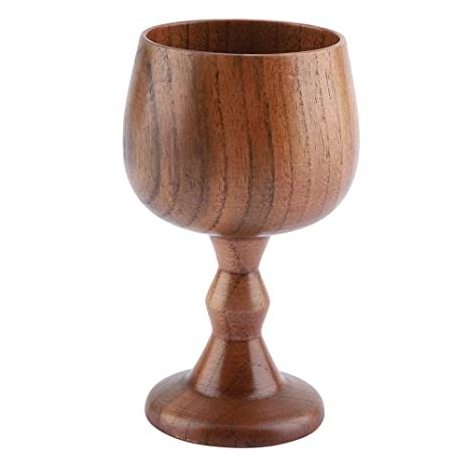 Engraved wood wine glasses vintage look drinking glassware wedding mango wood wine glasses Goblets For Hotel & Bar