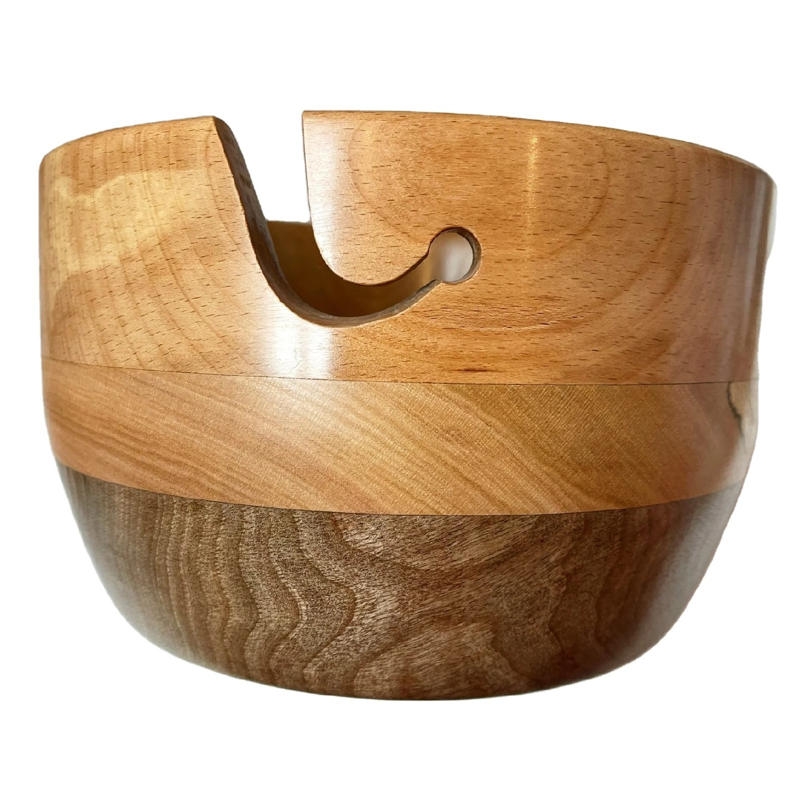 Handmade Wooden yarn bowl label custom yarn bowl Knitting and Crocheting Accessories Kit Organizer for Export new look