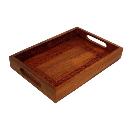 High Standard wood tray Home Dinnerware Table Decoration Serving Tray Kitchen Catering Used Wooden Serving Tray