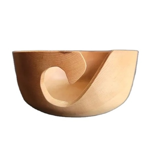 Handmade Wooden yarn bowl label custom yarn bowl Knitting and Crocheting Accessories Kit Organizer for Export new look