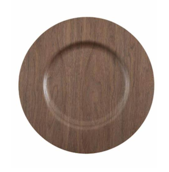 Wholesale Wood Charger plate Wood Tray Rectangular Plate Round Hotel Solid Wood charger plate handmade top sale