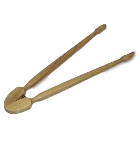 wooden tongs elegant look ice cube serving use bar use household accessory spatula offset with custom logo and packing