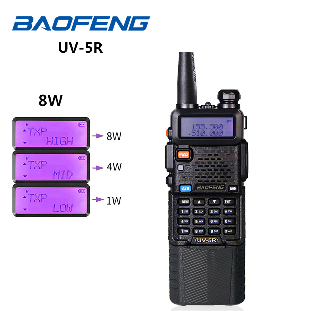 Baofeng UV-5R 8W 3800mAh dual band UHF VHF ham two way radio station equipment handheld walkie talkie baofeng uv5r baofeng radio