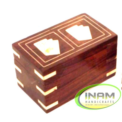 Premium quality Beautiful and designer handmade wooden box with Playing cards, fresh arrival 2022 INAM HANDICRAFTS