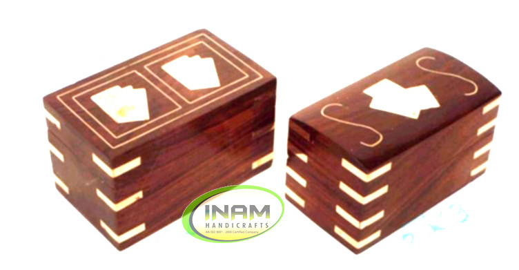 Premium quality Beautiful and designer handmade wooden box with Playing cards, fresh arrival 2022 INAM HANDICRAFTS