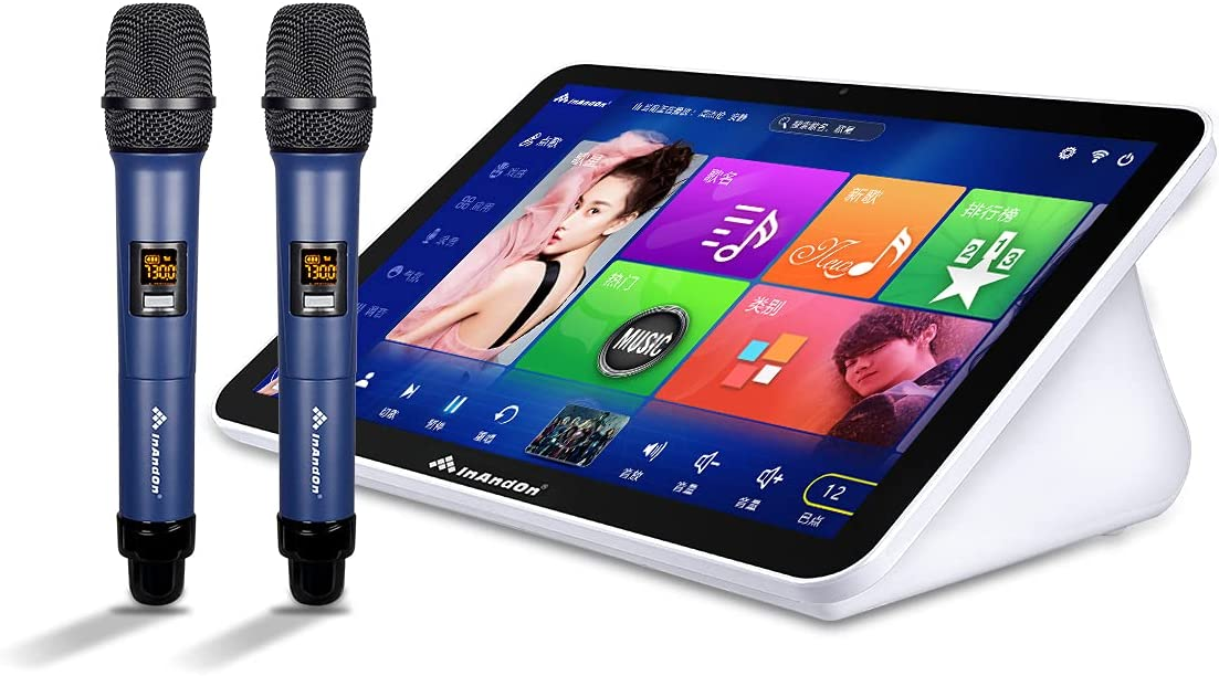 Chinese Touch Screen Karaoke Machine 15.6'' Portable All in one KTV Karaoke SystemJukebox InAndon Mini Karaoke Player