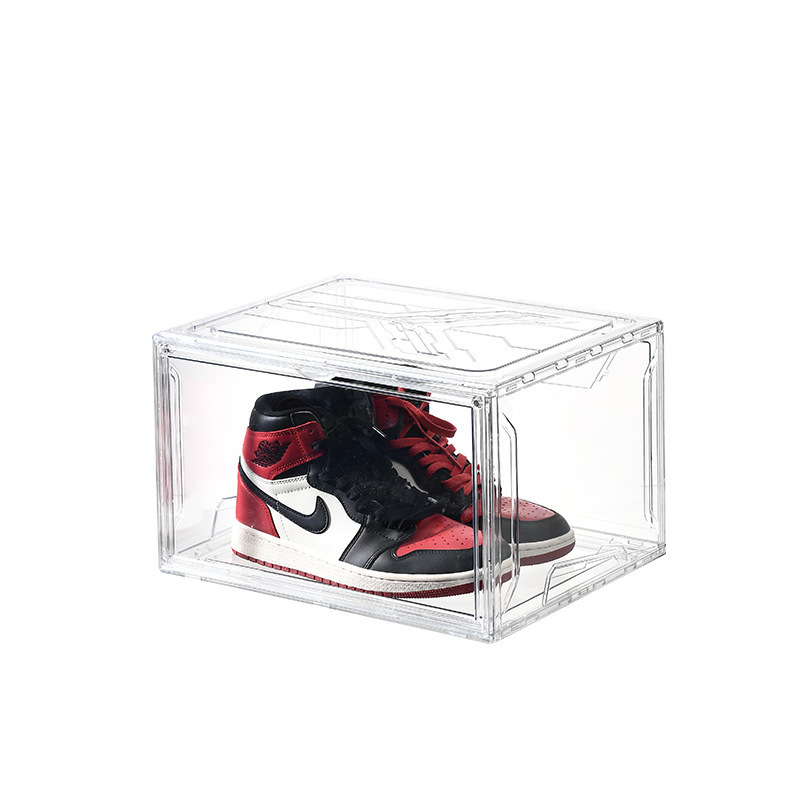 High Light Full Transparent Shoe Box Plastic Storage Stackable Shoe storage box