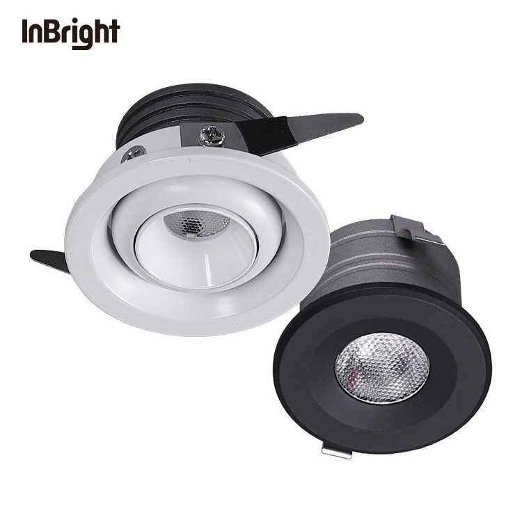 Cabinet Mini Cob Spotlight led spot jewelry display down light 3w led recessed cabinet mini spot light