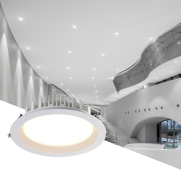 Commercial Shop Recessed Ceiling IP65 Dimmable Fixture Down Light 15W 20W 28W 40W SMD3825 Led Downlight