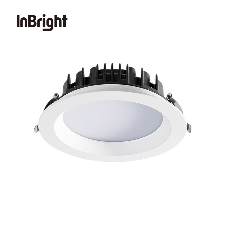 Commercial Hotel Round Ceiling Recessed Down Light 15W 20W 28W 40W LED Fixture Dimmable SMD Downlight