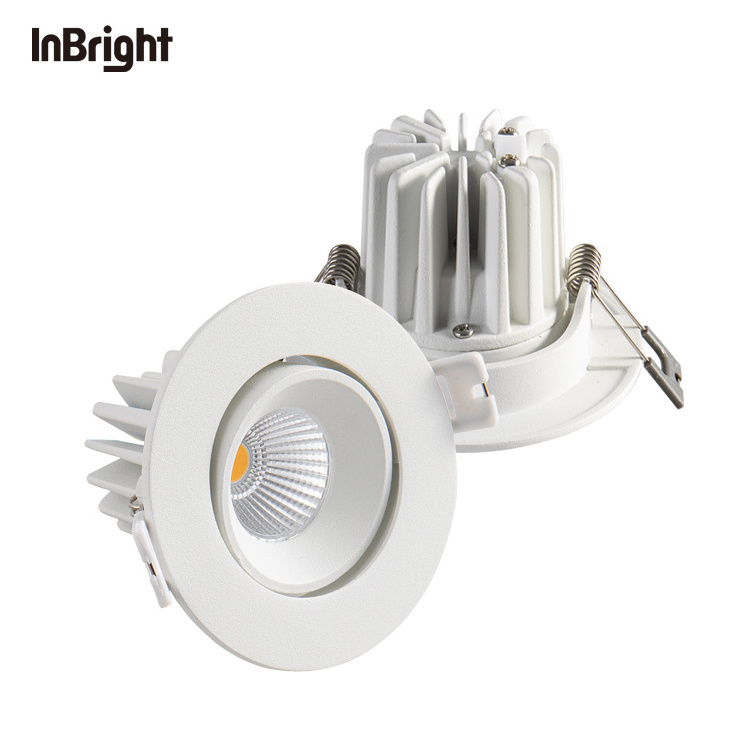 Hotel Waterproof Black 8w Adjustable Anti Glare IP65 Recessed Ceiling LED Embedded Spotlight