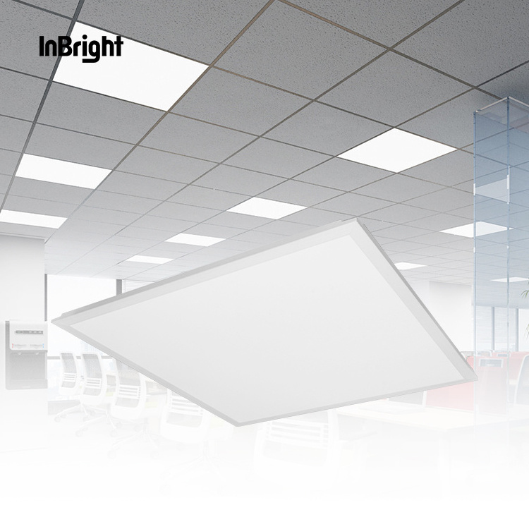 DLC ETL led panel light 2x2 2x4 1x4 60x60 595x595 600x600 600x1200 recessed suspending square flat led panel for office lighting