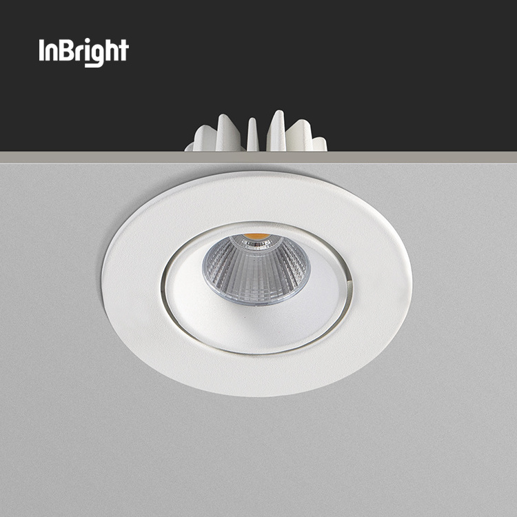 Commercial Hotel Down Light Die Casting Aluminum 8W Ceiling LED Recessed Waterproof IP65 Adjustable Cob Downlight