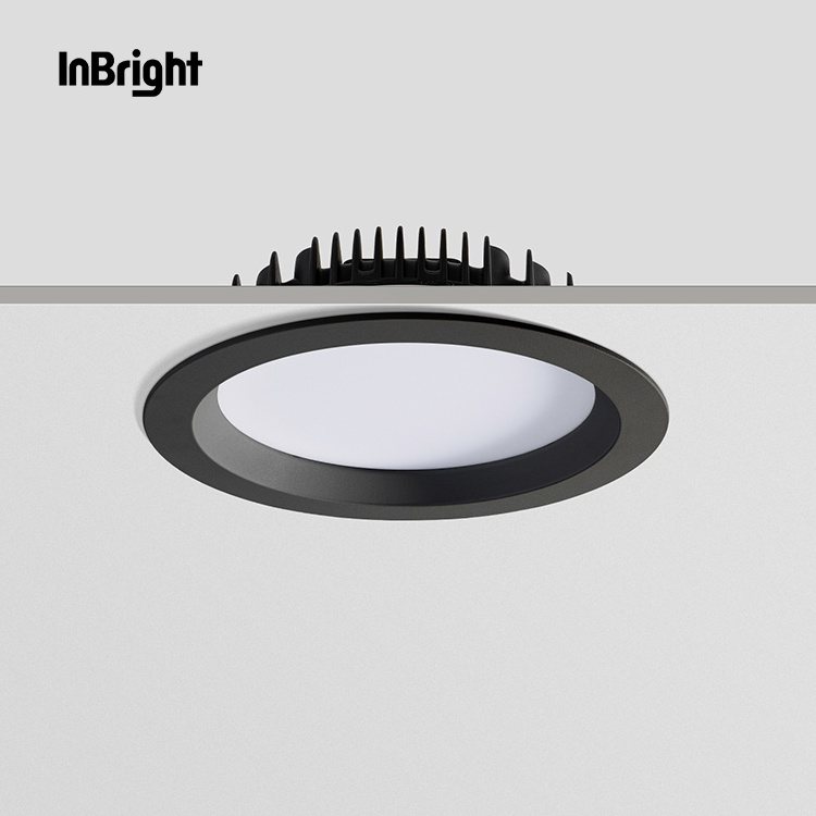 Aluminum Recessed SMD CCT Changeable Dimmable 15W 20W 28W 40W Ceiling Recessed LED Down Light For Hotel Project