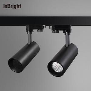 Commercial Indoor Ceiling Dimmable Track Rail Lighting 12W 20W 36W Adjustable Track Spotlight