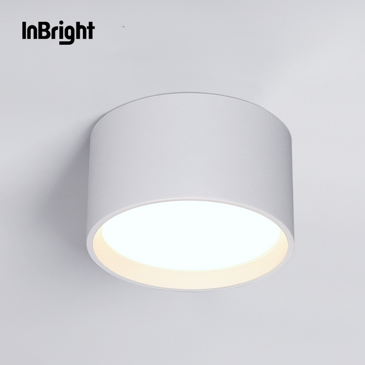 Indoor Ceiling Aluminum Cylinder Down Light 9W 12W 18W Pendant Dimmable Surface Mount Downlight