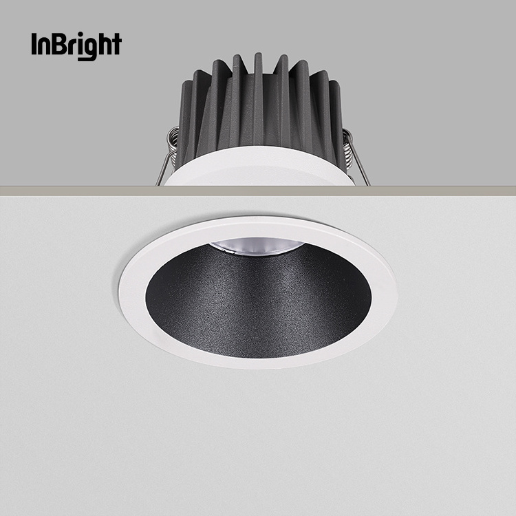 Narrow Beam Dali Dimmable Fixture LED Down Light 5W 10W 18W COB Anti Glare LED Downlight