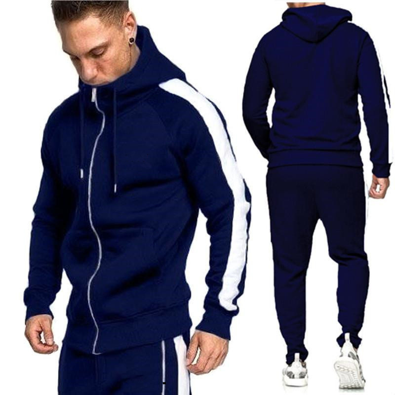 Sweatsuit/Jogging track suit/Cotton fleece sportswear tech fleece jacket fitness design men tracksuit/