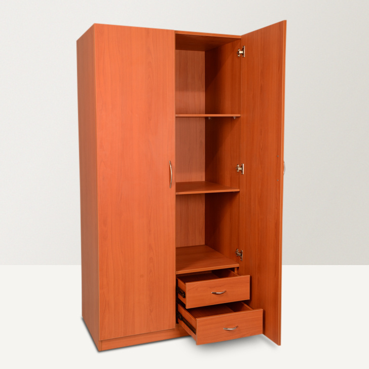 UK MDF cupboard furniture 2 door bedroom wardrobe design