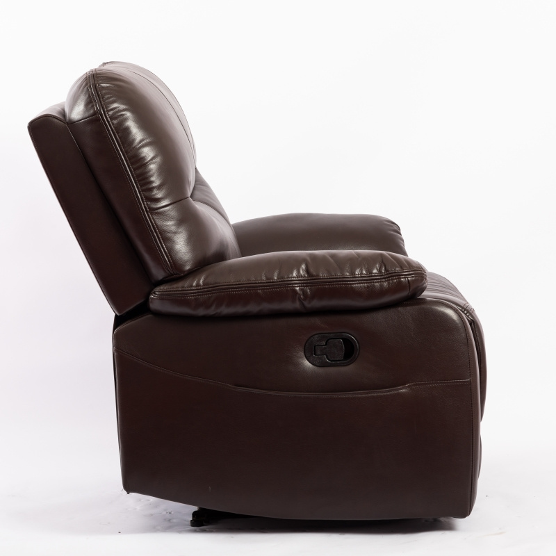 New model decoro leather manual maroon recliner sofa for United States