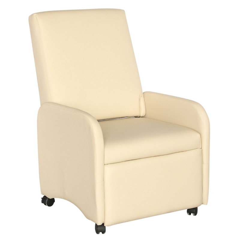 Cheap price beige medical swivel recliner sofa chair with removable wheels