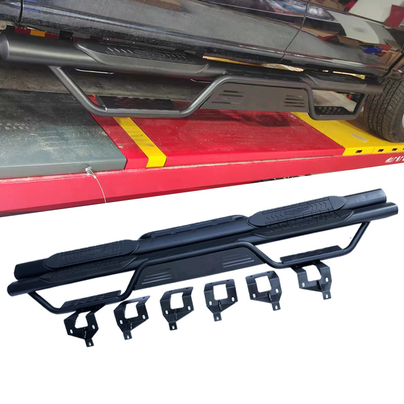 4wd Accessories Black Steel Side Step Running Board For Ford F150 Raptor 15-22