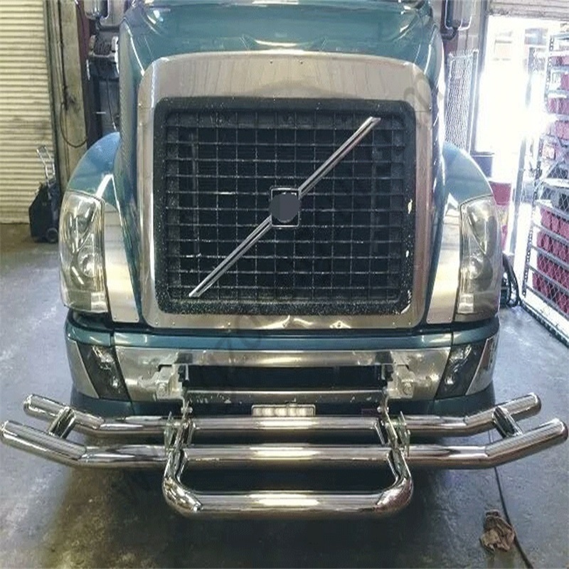 2024 New 304 Stainless Steel Truck Impact Resistant Grille Deer Defender for Semi Truck Accessories Freightliner Cascadia Parts