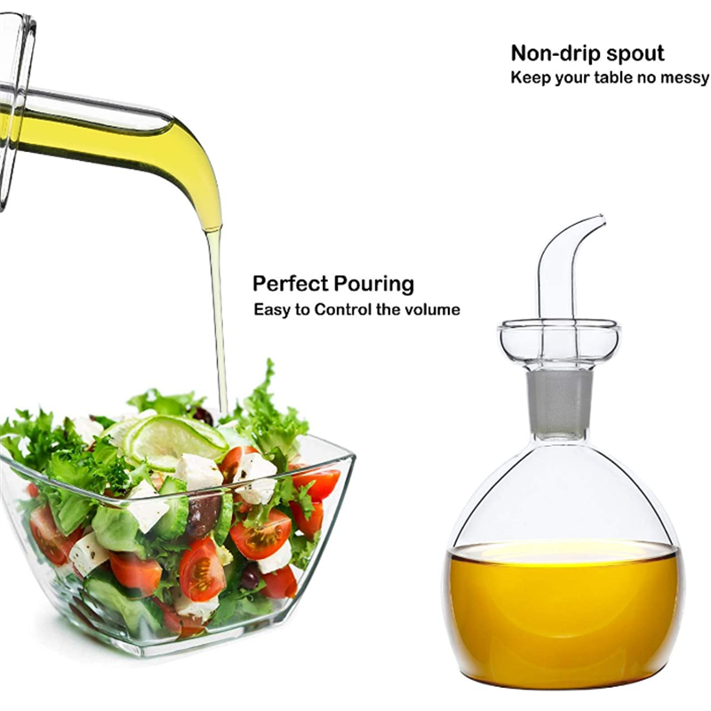 Empty 125ml 250ml 500ml Cooking Wine Oil and Vinegar Container Salad Dressing Glass Oil Bottle