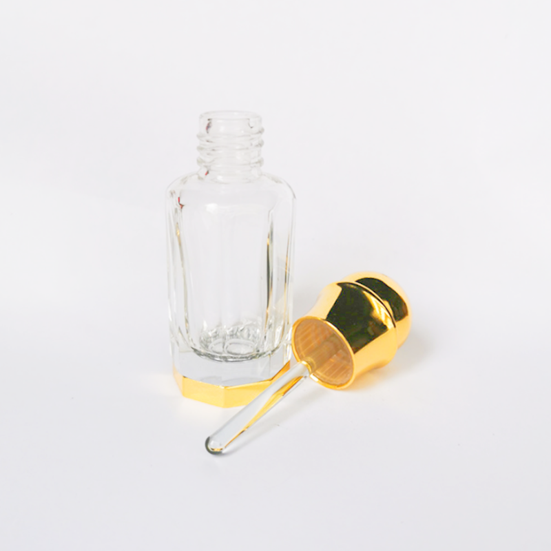 3ml 6ml 12ml Empty Arabic Oud Oil Glass Bottles Custom Attar Perfume Bottles with Gold Cap