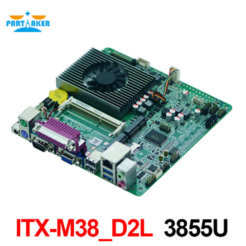 Mini ITX motherboard 3855U 1.6GHz mini PCIE 3G 4G LVDS 4K DDR3L Motherboard