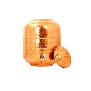 Hammered Copper Polished Water Cooler Best Selling Round Shape Large Size Copper Water Fountain Bubbler