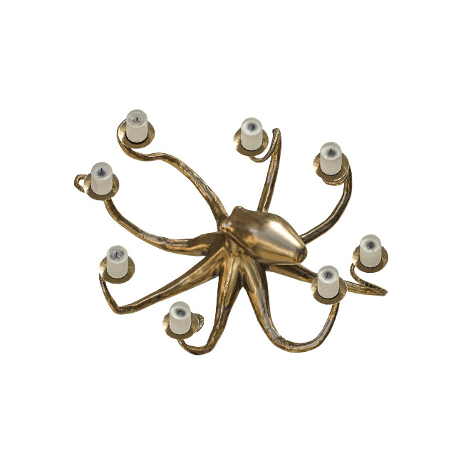 Top Quality Fashionable Trending Design New Customized Octopus Candle Holder For Interior Decoration