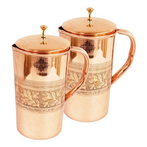 Stainless Steel and Copper Pitcher with lid fashionable Trending Design Hot Selling new Arrivals Jar flask Toby