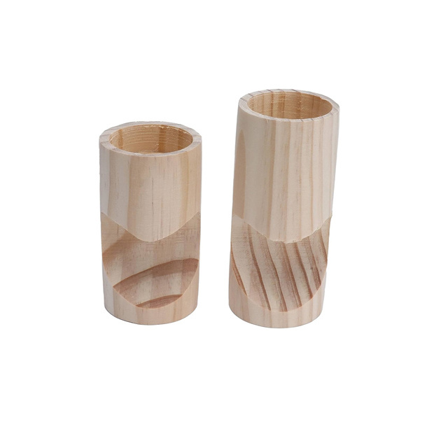 WOODEN CANDLE VOTIVE HOME DECORATIVE TEA LIGHT HOLDER CLASSIC DESIGN WOODEN CANDLE HOLDER