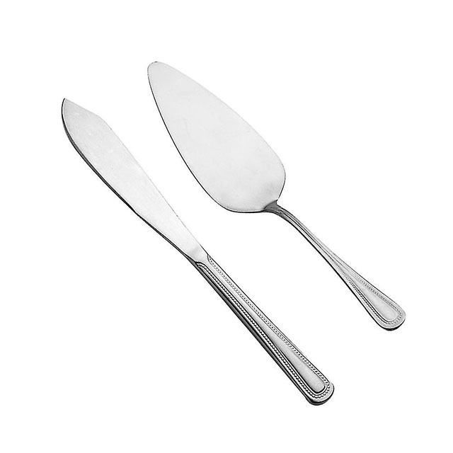 Cake Pie Server Stainless Steel Cake Cutter with Serrated Edge Elegant Ergonomic Handle for Cutting & Serving